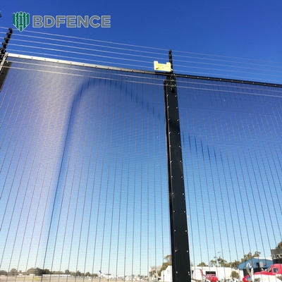 Galvanized Clearvu High Security 358 Anti Climb Fence Plastic Coated Metal Prison Mesh Clear Vu View Fence No Climb