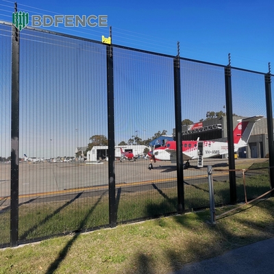 Galvanized Clearvu High Security 358 Anti Climb Fence Plastic Coated Metal Prison Mesh Clear Vu View Fence No Climb
