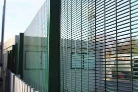 Galvanized Welded Powder Coated Wire Mesh Exterior Fencing Security Fence 358 Anti Climb Fence Panel