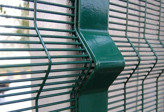 Galvanized Welded Powder Coated Wire Mesh Exterior Fencing Security Fence 358 Anti Climb Fence Panel