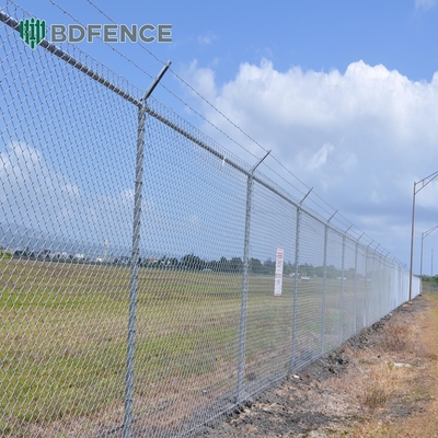 Extensions 100 Meters  Diamond Chain Link Fence Hot Dip Galvanized Wire Mesh Fence