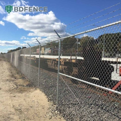 Flate Bar 2.5mm-5.0mm PVC Coated Chain Link Fencing Versatile