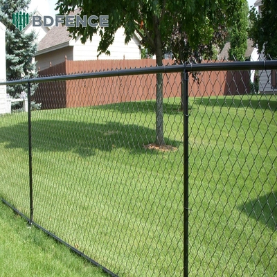 Flate Bar 2.5mm-5.0mm PVC Coated Chain Link Fencing Versatile