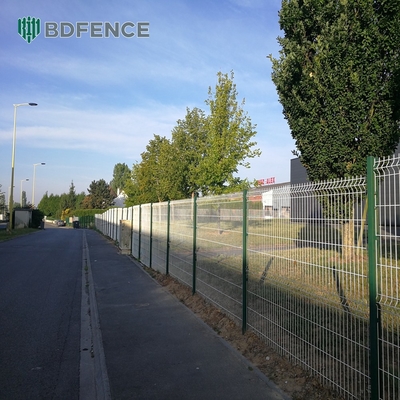 High Security Prism 3d Fence Panels Pvc Coated Metal Wall Fencing Panel Trellis Steel Galvanized 3d Netting Roof Top Fen