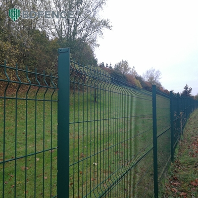 Home Outdoor Security Curvy Welded Wire Fence 3D Curved Welded Pvc Garden Fence
