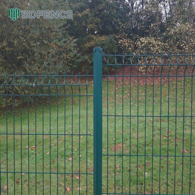 Home Outdoor Security Curvy Welded Wire Fence 3D Curved Welded Pvc Garden Fence