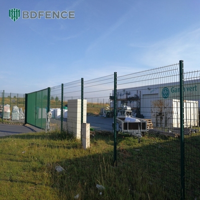 Easy Installation Garden Security Perimeter Customized 3D Curved Iron Wire Mesh Fence Peach Shape Post Fencing