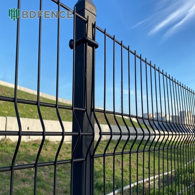 Easily Assembled Powder Coated 3d Security Welded Wire Mesh Fence V Curved Wire Fence