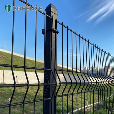 Easily Assembled Powder Coated 3d Security Welded Wire Mesh Fence V Curved Wire Fence