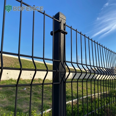 Easily Assembled Powder Coated 3d Security Welded Wire Mesh Fence V Curved Wire Fence