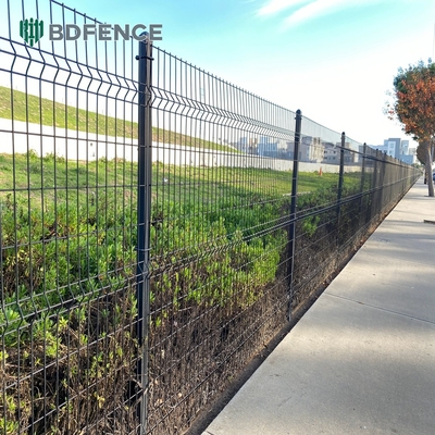 Easily Assembled Powder Coated 3d Security Welded Wire Mesh Fence V Curved Wire Fence