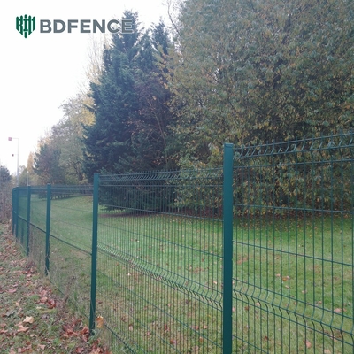 Home Outdoor Garden Metal Triangle Bending Pvc Coated 3d Curved Wire Mesh Fence Fencing