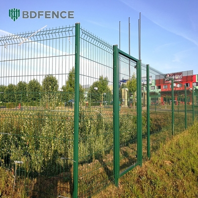 4 X 4 Outdoor Garden Metal 3D Fencing Welded Wire Mesh 3D Fence With Low Carbon Steel Wire