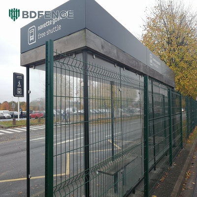 3mm 3d Fence Panels Coated Border Green Garden Wire Mesh Fence With V Folds