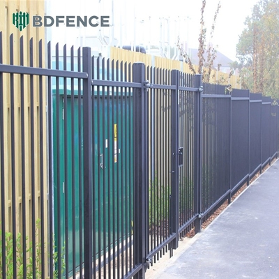 Canada Market Easy Installed Powder Coated Black Wrought Iron Fence