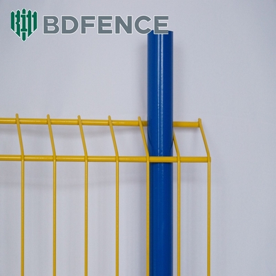 Powder Coated 75*75mm Light Duty Edge Protection Fence Yellow Colour