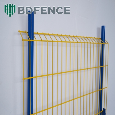 Powder Coated 75*75mm Light Duty Edge Protection Fence Yellow Colour