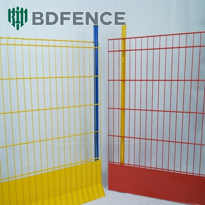 Powder Coated 75*75mm Light Duty Edge Protection Fence Yellow Colour