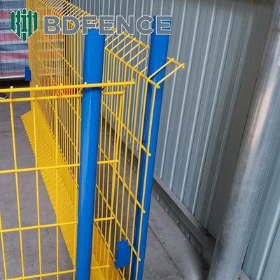 Q235 Steel Mesh Edge Protection Fencing With Toeboard For Building