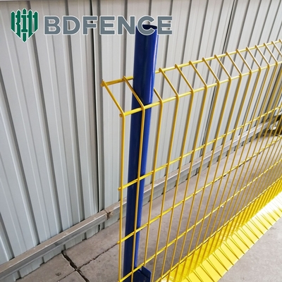Q235 Steel Mesh Edge Protection Fencing With Toeboard For Building