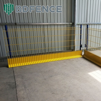 Q235 Steel Mesh Edge Protection Fencing With Toeboard For Building