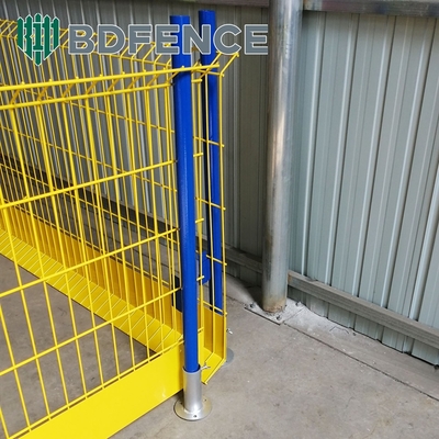 Q235 Steel Mesh Edge Protection Fencing With Toeboard For Building