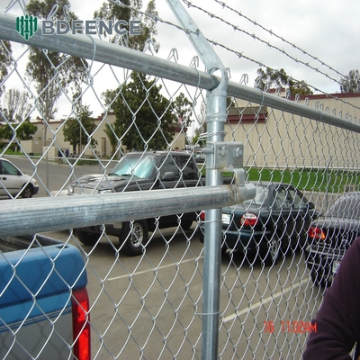 Hot Dipped Galvanized Chain Link Fence Easy Assembly Rust Prevention In Home Garden