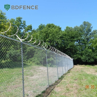 4ft 6ft 8ft Galvanized Chain Link Fence Mesh Slope Protection Animal Wire Mesh Fence