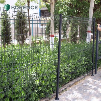 PVC Coated 1.8*2.5m/2*2.5m Galvanized Steel Metal Bending Welded Wire Fencing Panels Security Metal 3D Curved Fence