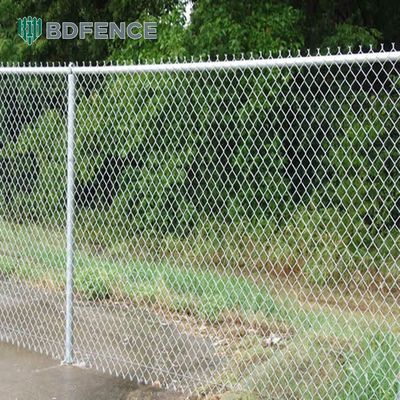 Galvanized Chain Link Fence Roll Gate Modern Design 50m Length Carbon Steel for Home Safety Fencing Sale