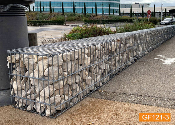 4mm Galvanized Welded Gabion Box Stone Cages Gabion Fence System