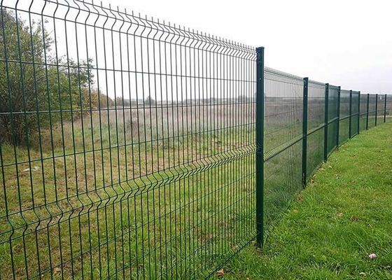 3D Decorative L2500mm Curved I Post V Mesh Fencing