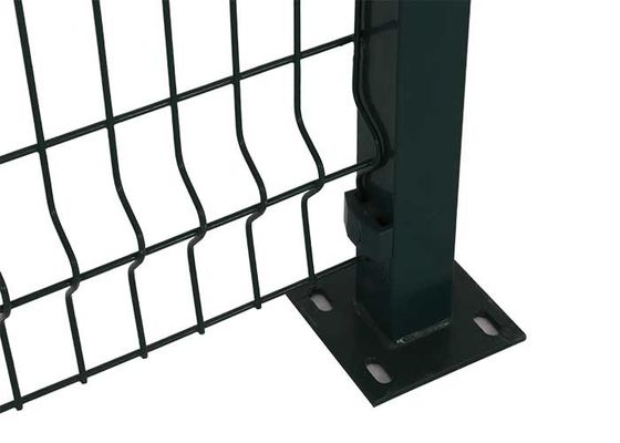 OHSAS 18001 Square Post 50*150mm Green Welded Wire Fence