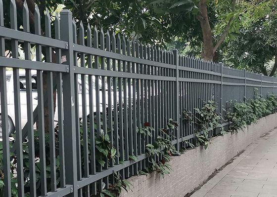 Residential Powder Coated L3m Tubular Steel Fence