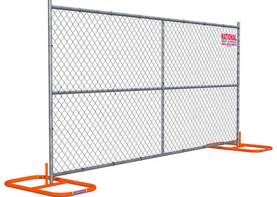 Hot Dip Galvanized Chain Link Temp Construction Fence