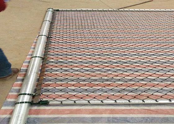 8 Foot Chain Link Fence With Galvanized PVC Coated Mesh Size 60*60mm