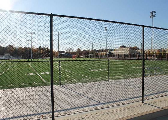 4.5mm After Coated Pvc Galvanized Diamond Chain Link Fence For Factory Game