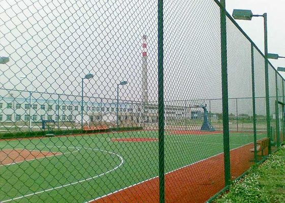 75*75mm cyclone wire Diamond Chain Link Fence For Playground