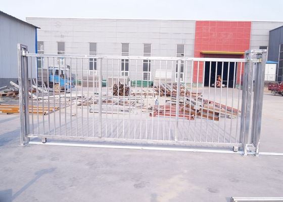 ISO14001 Sliding Door Welded Metal Garden Fence Gate