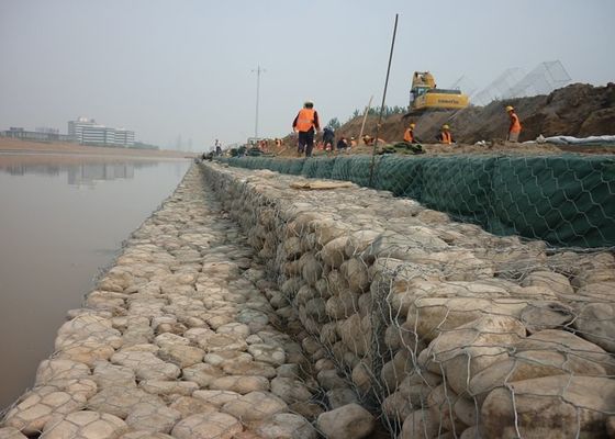 Woven Gabion Box Gabion Wire Baskets For Stone Gabion Fence System