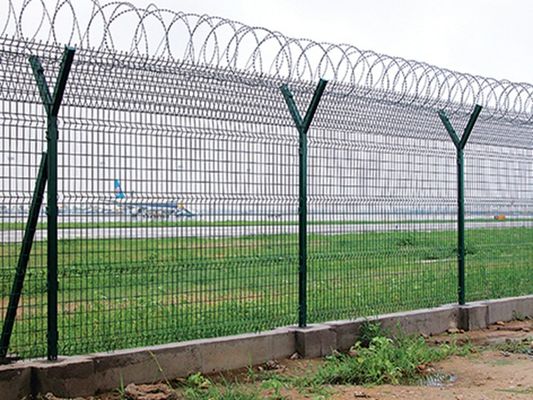 ISO14001 Y Post 75*150mm Airport Security Fencing