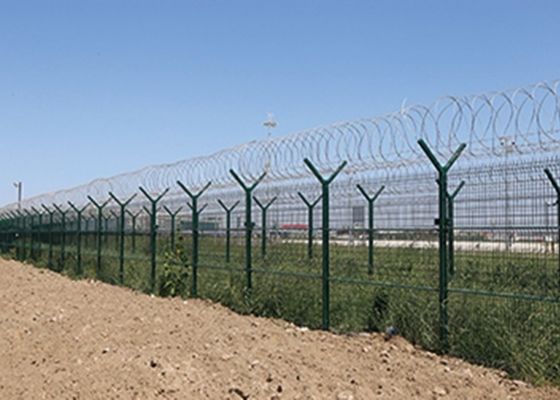 Y Post H2400mm High Security Fence For Airport