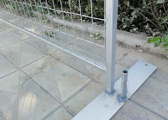 Easily Assembled Iron W2.4m Temp Construction Fence