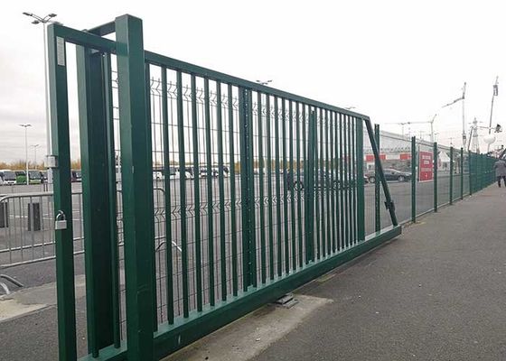 PVC Coated 60*60mm Welded Metal Security Garden Gates