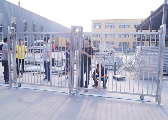 H2.5m Powder Coated Sliding Door Garden Metal Fencing