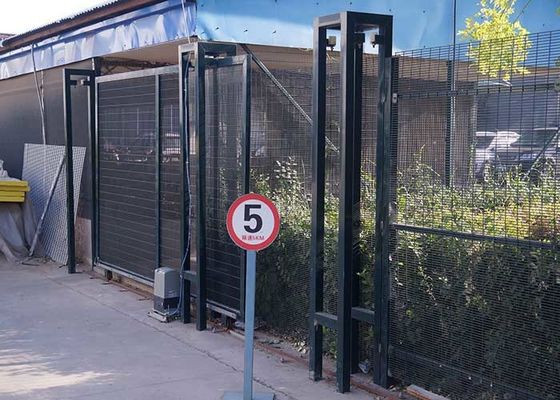 PVC Coated 60*60mm Welded Metal Security Garden Gates