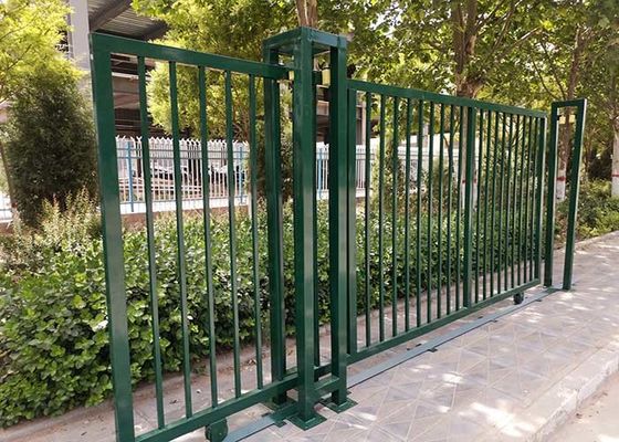 PVC Coated 60*60mm Welded Metal Security Garden Gates