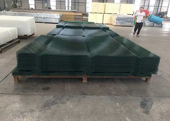 Security Perimeter Fencing with 76*25mm Opening Size and Powder Coated Surface Treatment Anti-Climb Design