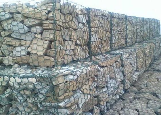 Hexagonal Gabion Fence System For Soil Protection