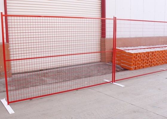 Easily Assembled PVC coated H8ft Removable Temporary Fencing